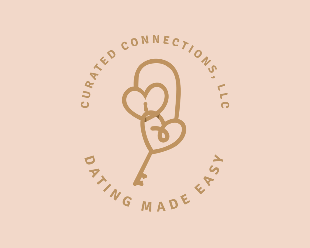 A logo for curated connections, llc.